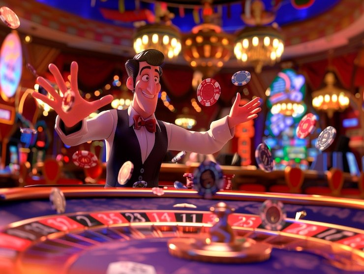 Antarmuka permainan Big Time Gaming di aplikasi mobile mega5000
